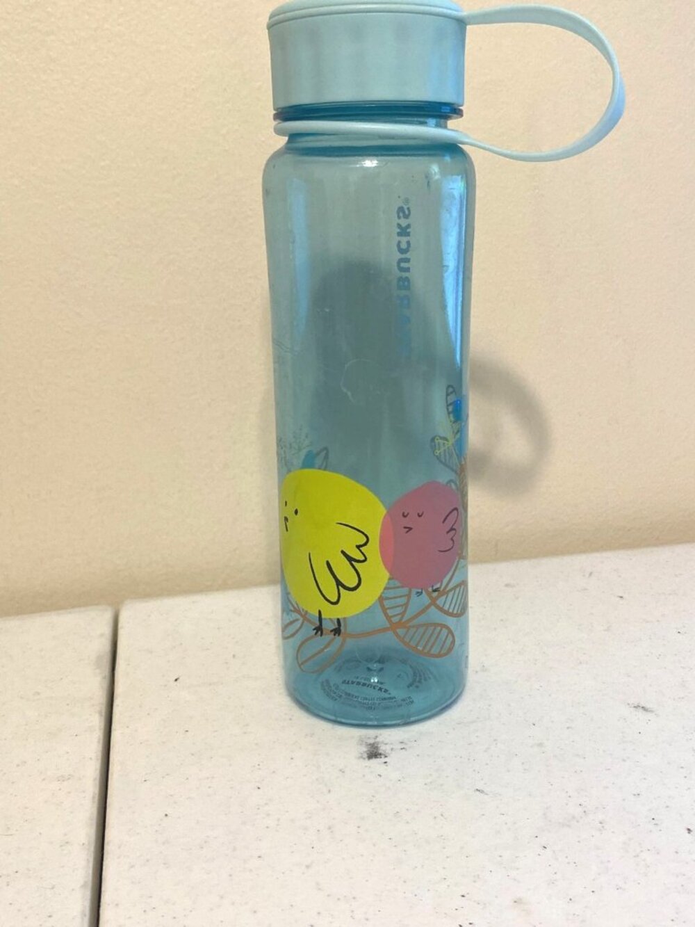Starbucks Coffee Mexico Easter Collection Glass Water Bottle 2019? 2020? 18 Oz
